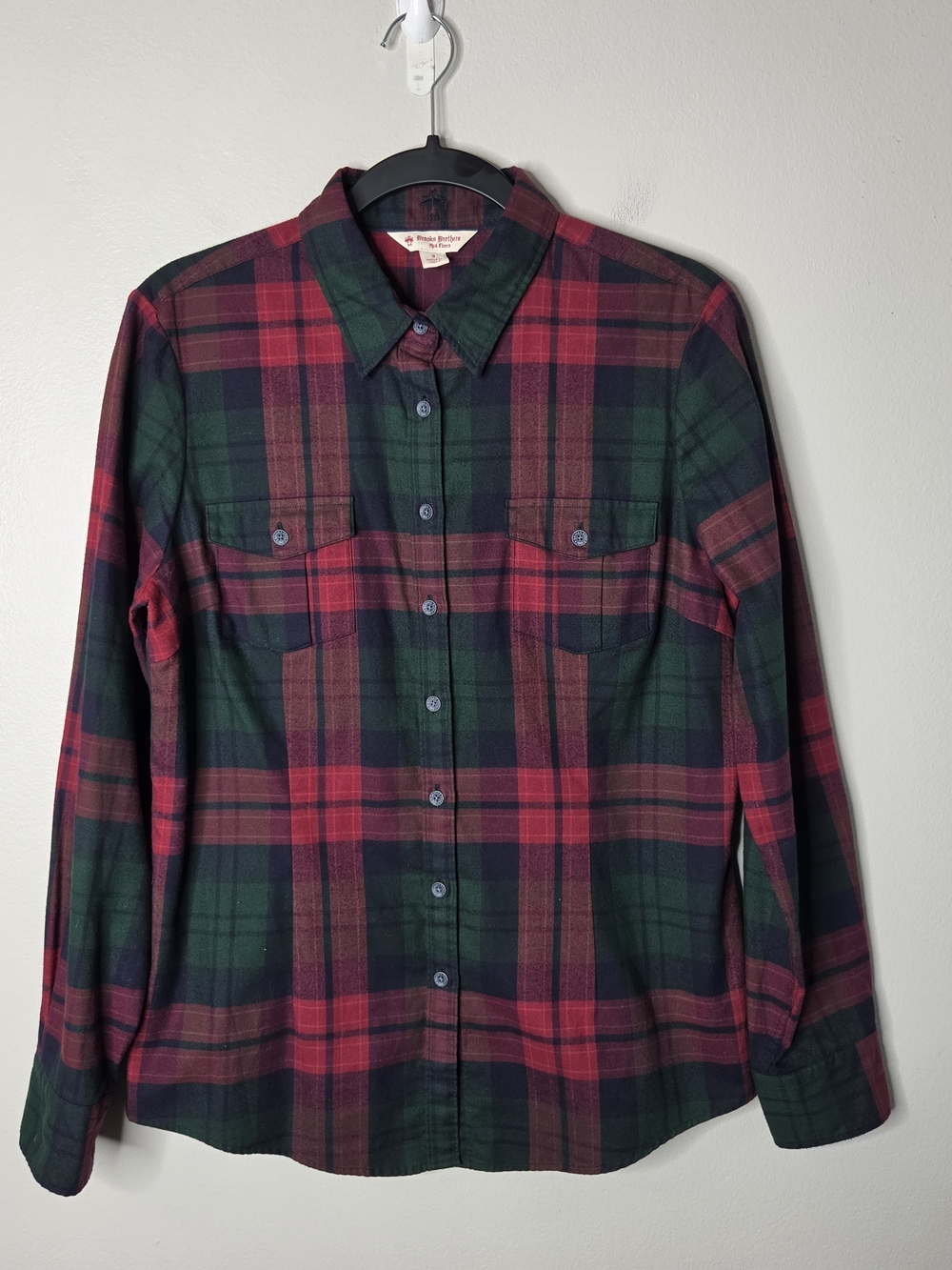 Brooks Brothers Red Fleece Christmas Plaid Shirt